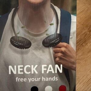 Portable Neck Fan with Dual Blades